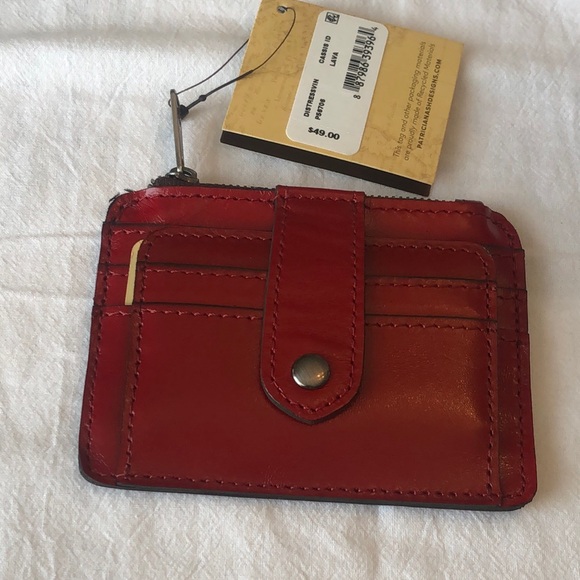 Patricia Nash Cassis Leather ID Wallet/Card Case Distressed Vintage Lava NWT - Picture 13 of 15